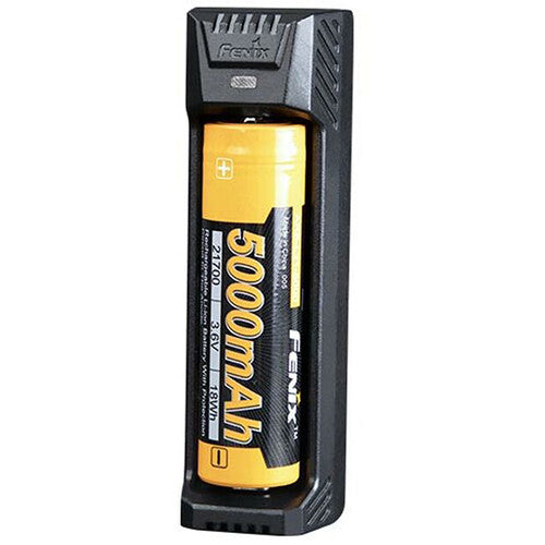Cargador Fenix Flashlight ARE-X1 V2.0 Single-Channel Smart - vista trasera