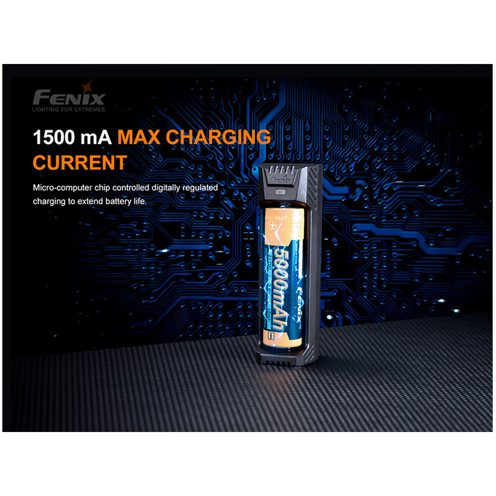 Cargador Fenix Flashlight ARE-X1 V2.0 Single-Channel Smart - detalle