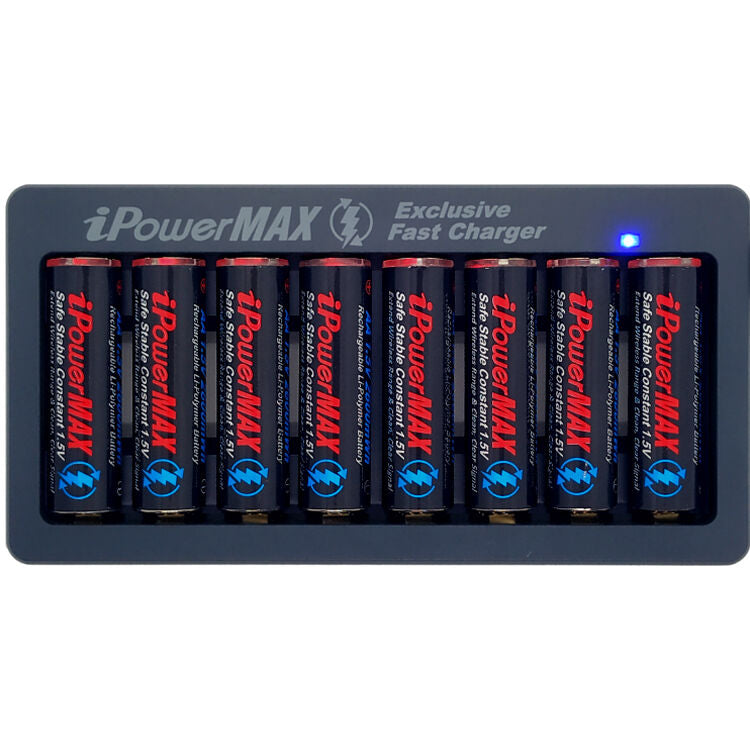 Cargador iPower iPowerMAX AACU8 8- LiPo para AA3610 - vista frontal