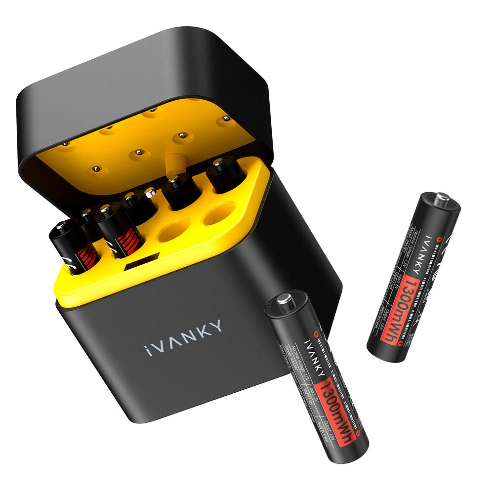 Cargador iVANKY Portable Charging Case con 8-Pack AAA recargables Lithium-Ion - vista principal