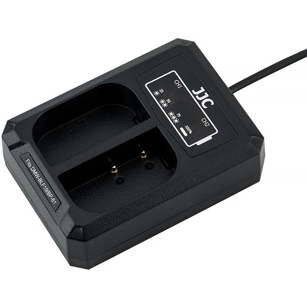 Cargador JJC DCH-BLF19E Dual - detalle