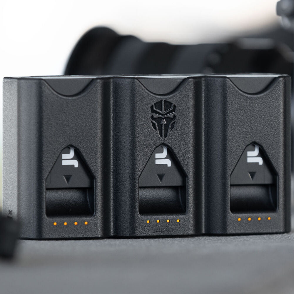 Cargador Jupio Tri-Charge para Panasonic DMW-BLK22 - detalle