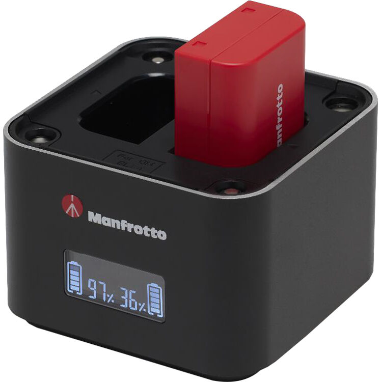 Cargador Manfrotto ProCUBE 3 Professional Twin para Select Olympus - vista principal