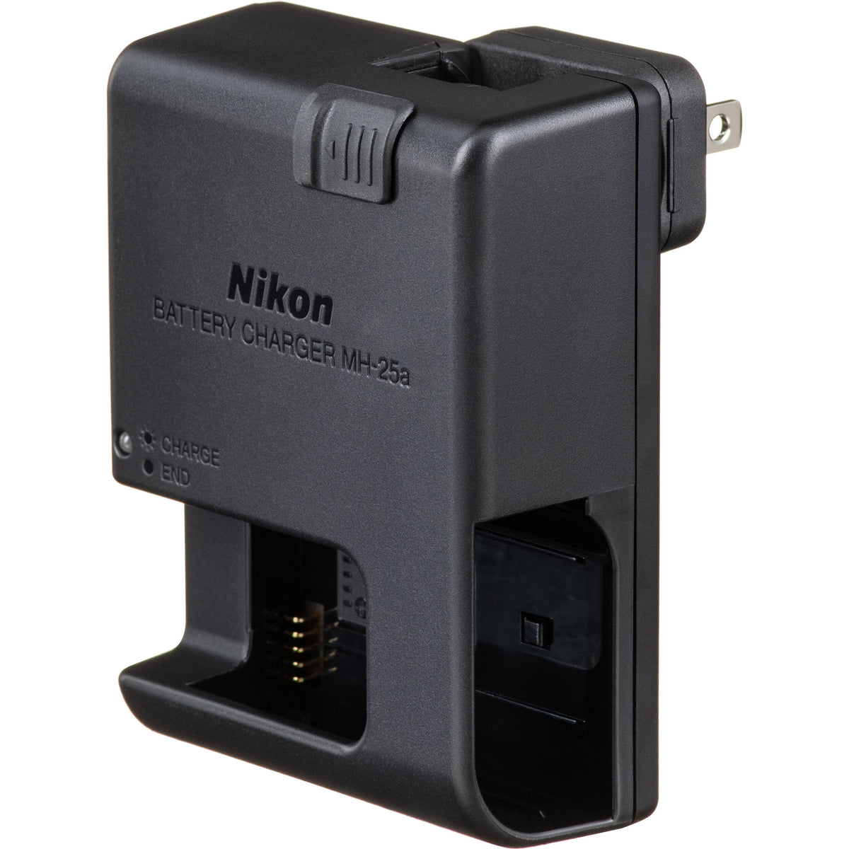 Cargador Nikon MH-25a - vista lateral