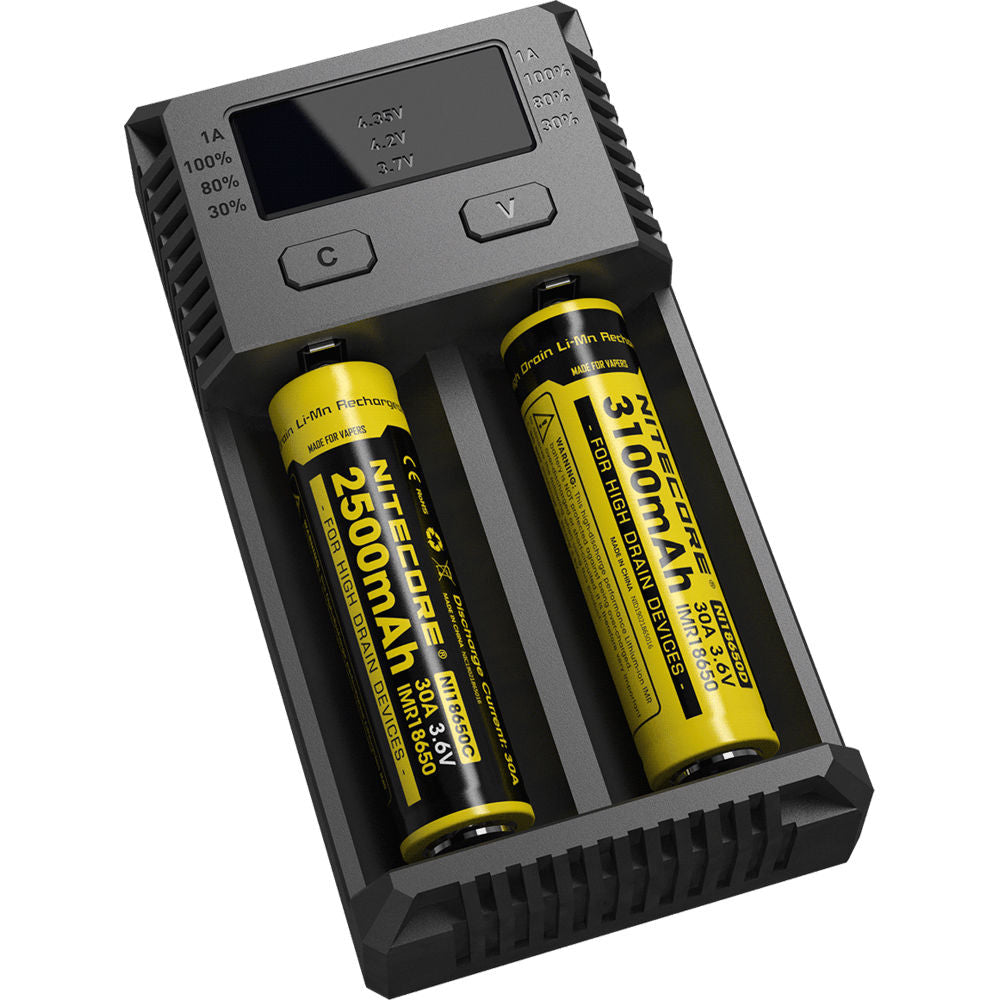 Cargador Nitecore i2 v2 Intellicharger - puertos y conexiones