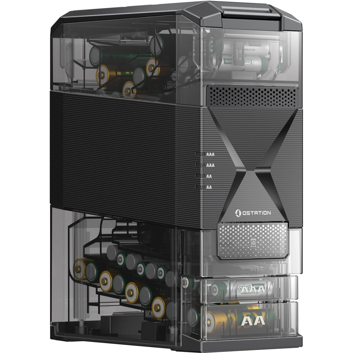Cargador Olight Ostation 2 AA /AAA Automatic - puertos y conexiones