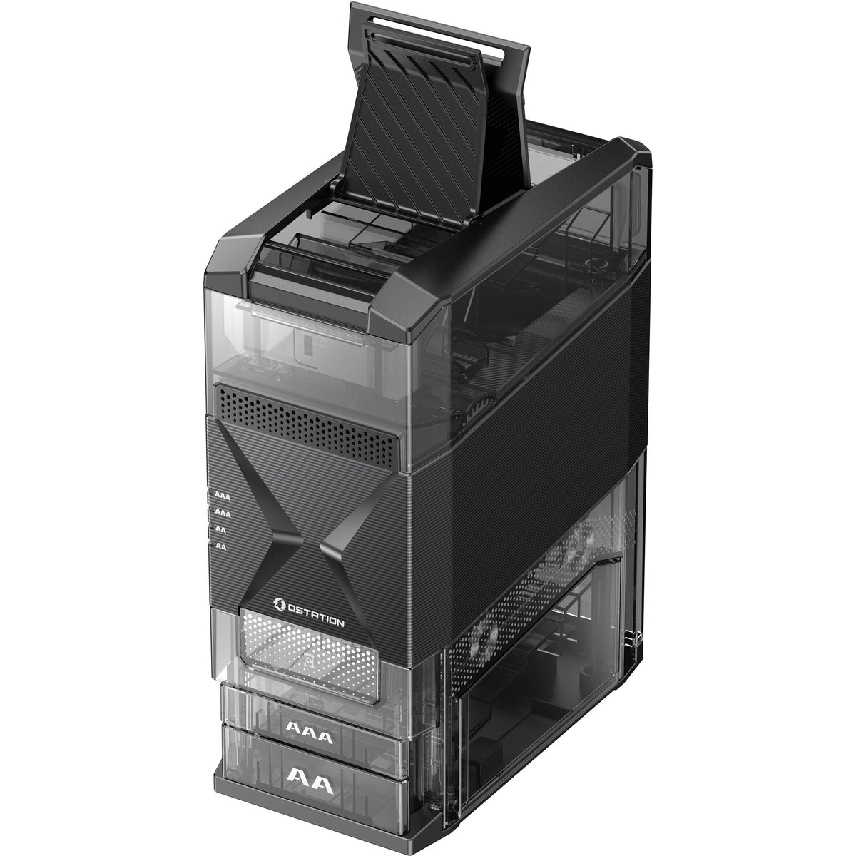 Cargador Olight Ostation 2 AA /AAA Automatic - en uso
