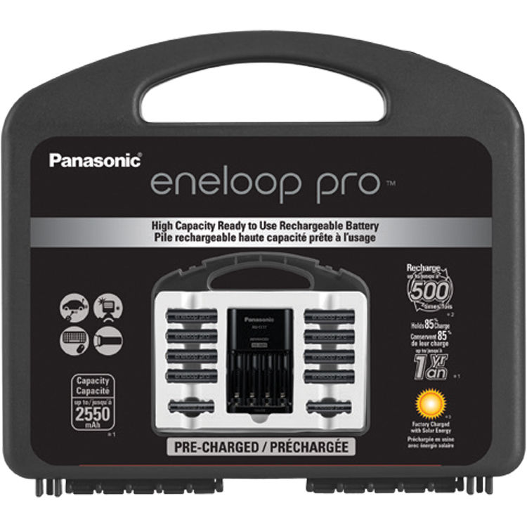 Cargador Panasonic eneloop pro High Capacity Power Pack con, 8 AA y 2 AAA NiMH - vista principal