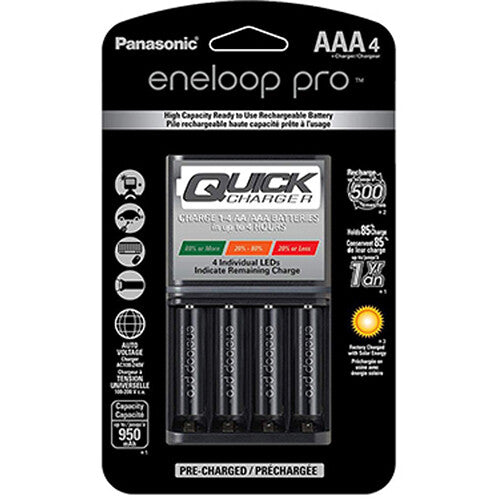 Cargador Panasonic eneloop pro recargables Ni-MH con (4 AAA ) - vista principal