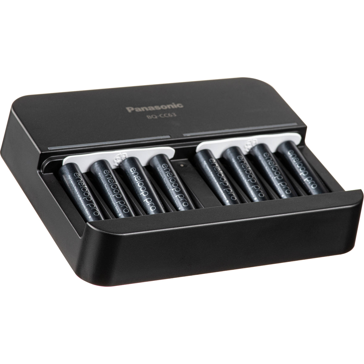 Cargador Panasonic eneloop pro recargables Ni-MH con (8 AAA ) - vista frontal