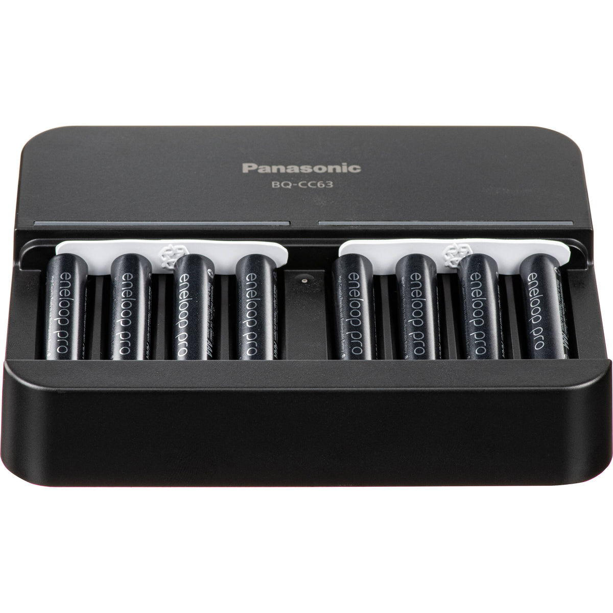 Cargador Panasonic eneloop pro recargables Ni-MH con (8 AAA ) - vista trasera