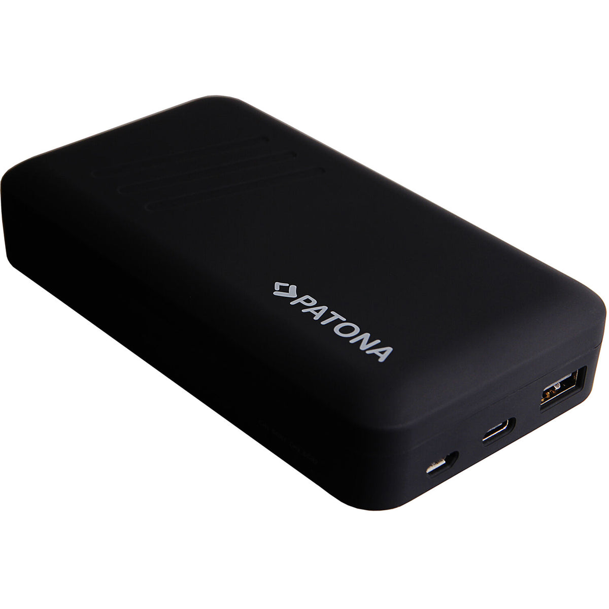Cargador PATONA Dual con Power Bank para Canon LP-E6 - puertos y conexiones