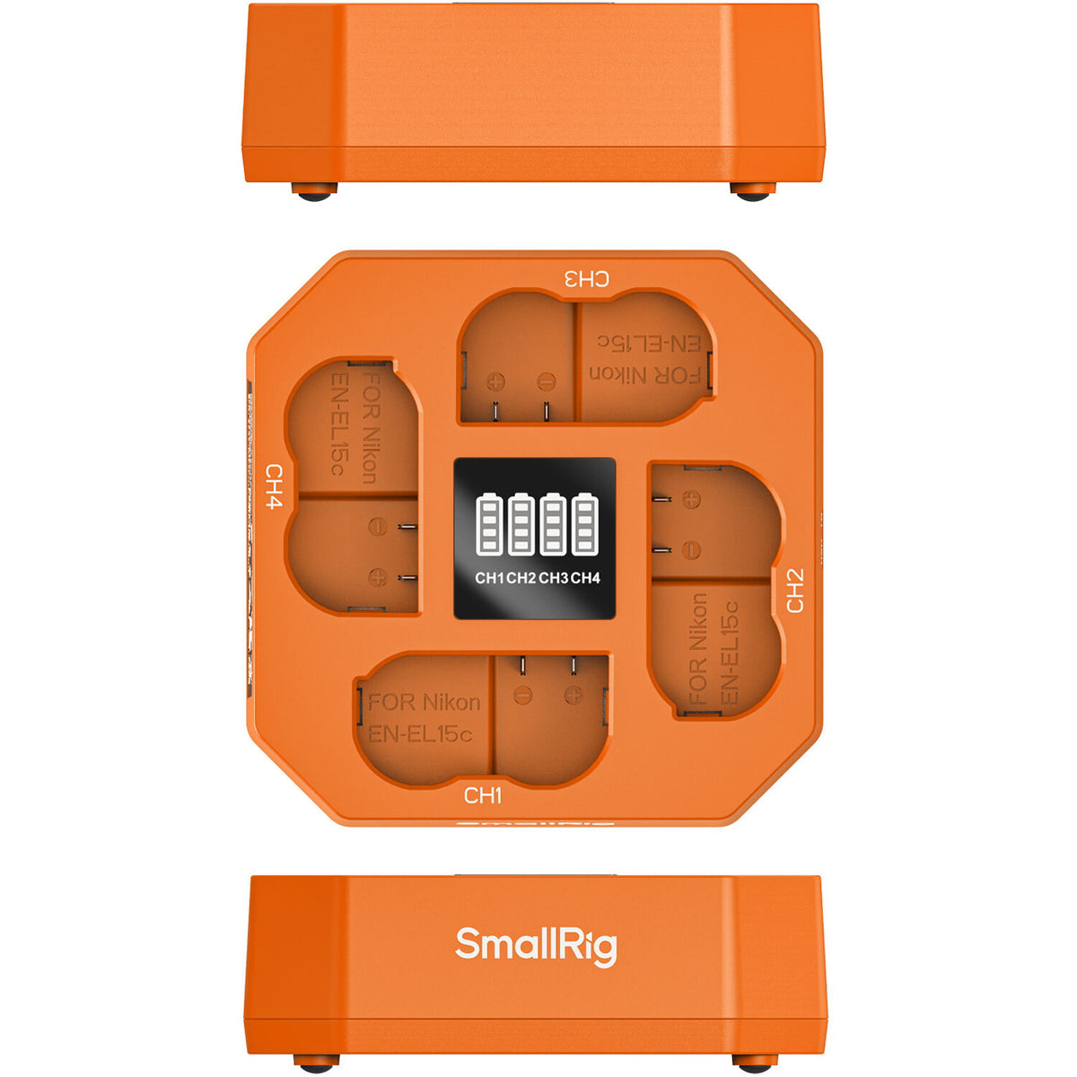 Cargador SmallRig EN-EL15C Four-Channel - vista frontal