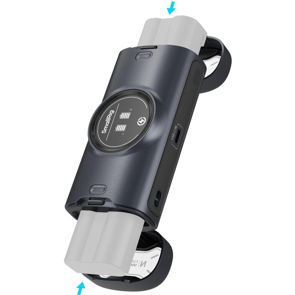 Cargador SmallRig EN-EL15c Portable 2 bahías Case - vista frontal
