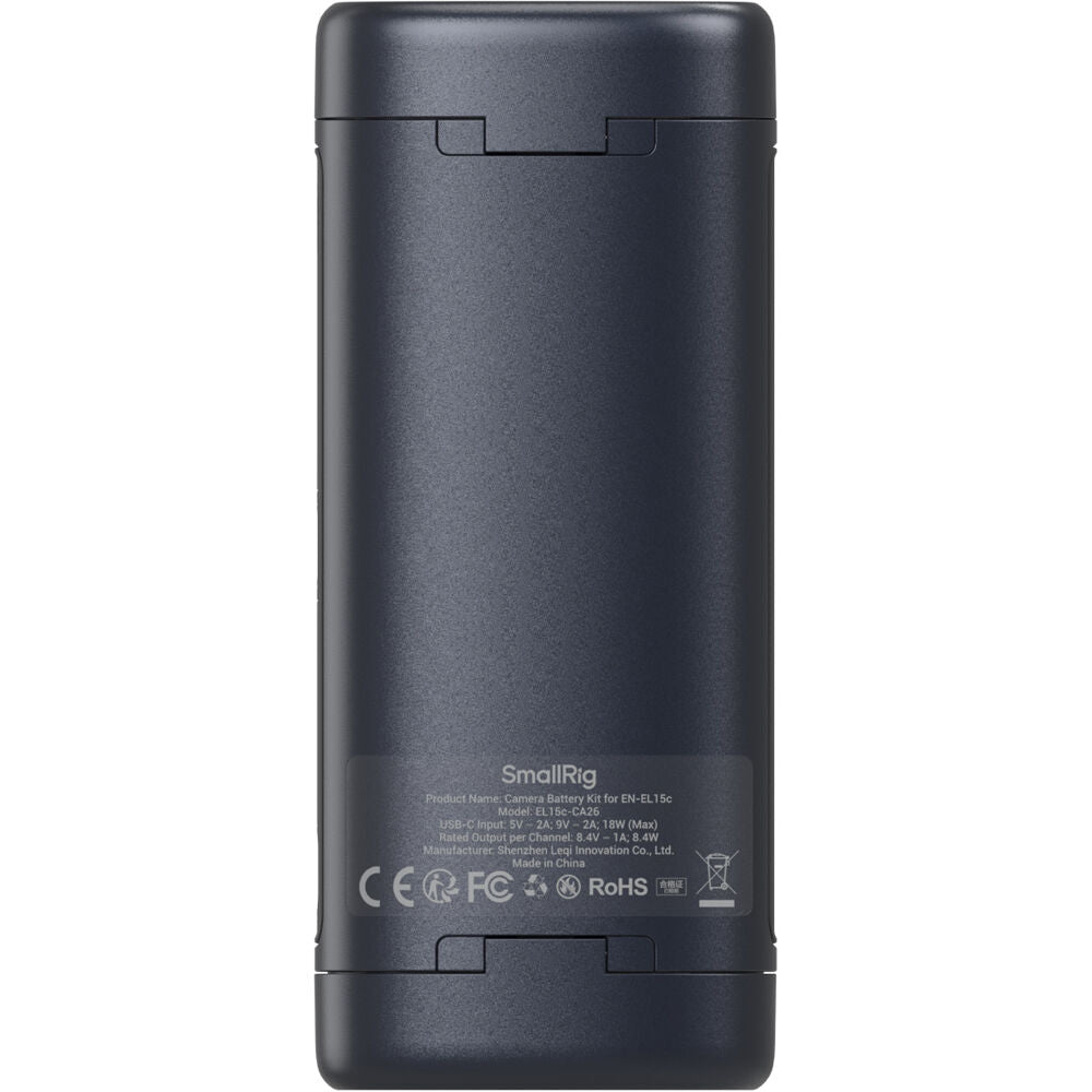 Cargador SmallRig EN-EL15c Portable 2 bahías Case - contenido de la caja