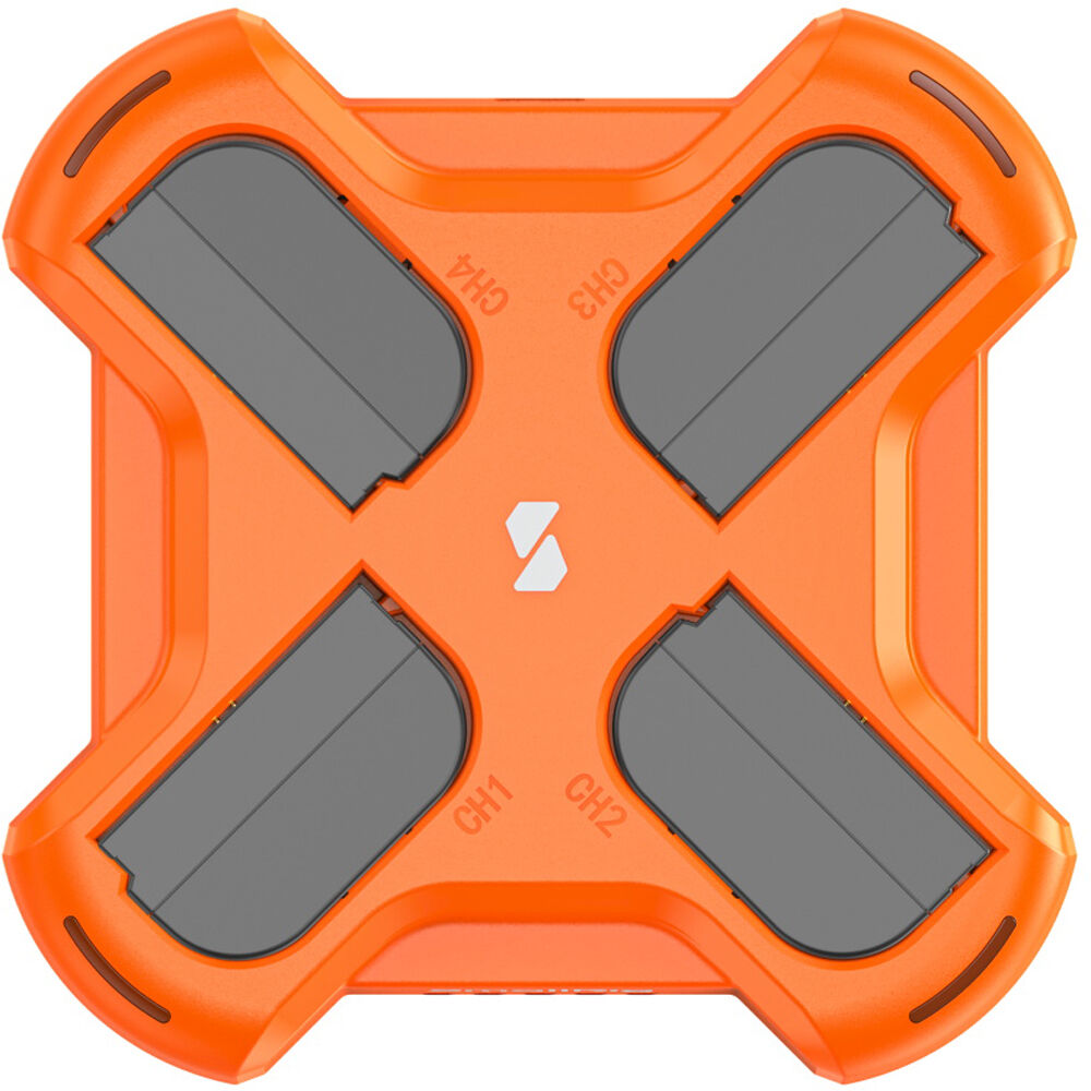 Cargador SmallRig LP-E6NH 4-Channel Camera - puertos y conexiones