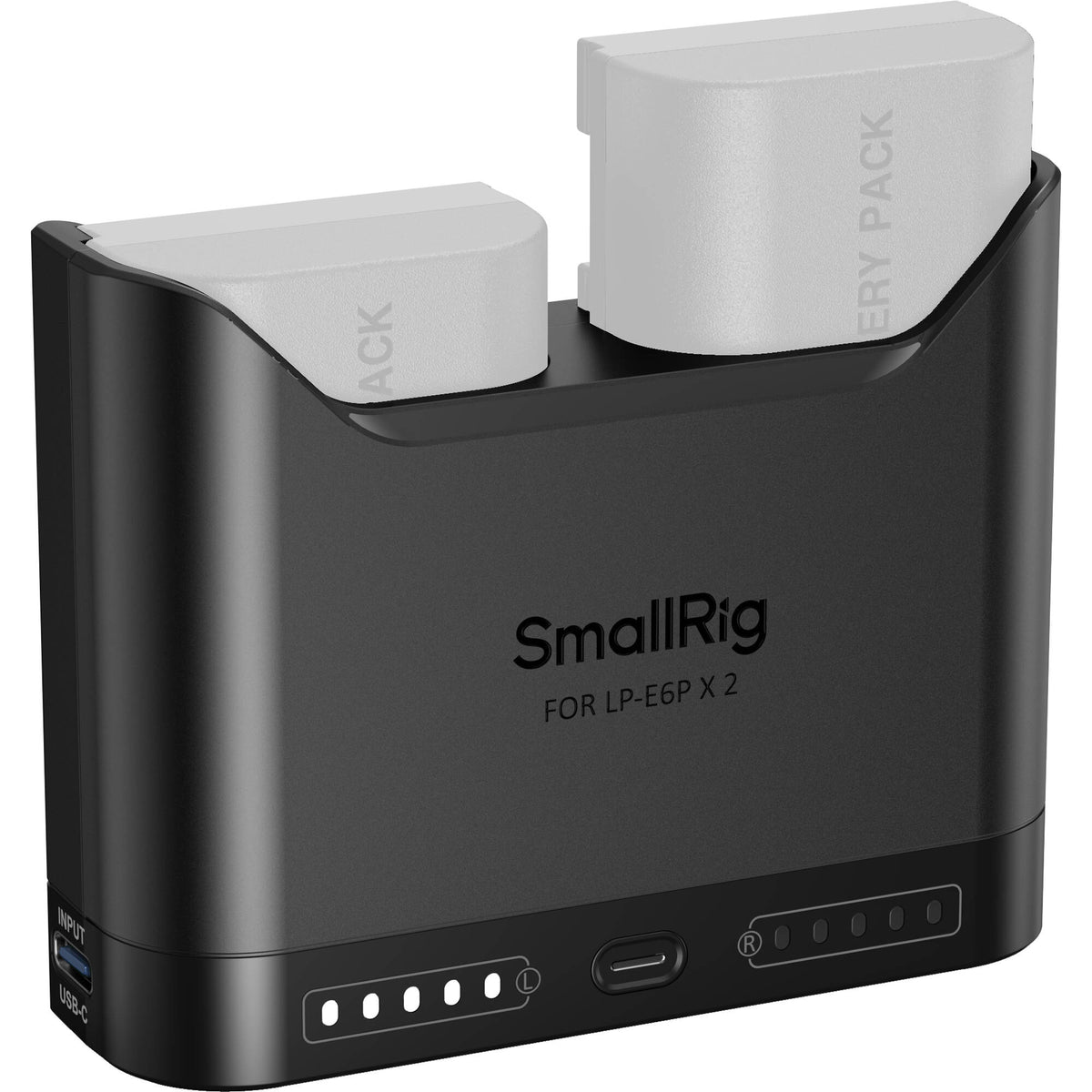 Cargador SmallRig LP-E6P Camera Double Bay - vista frontal
