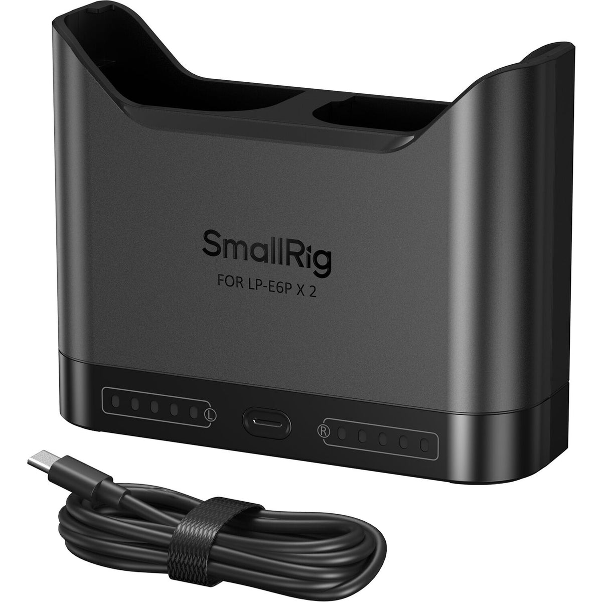 Cargador SmallRig LP-E6P Camera Double Bay - en uso