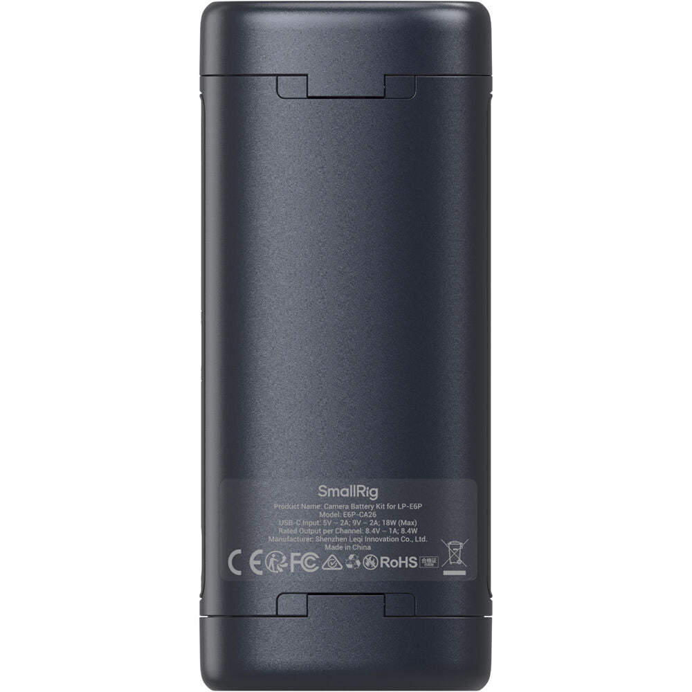 Cargador SmallRig LP-E6P Portable 2 bahías Case - contenido de la caja