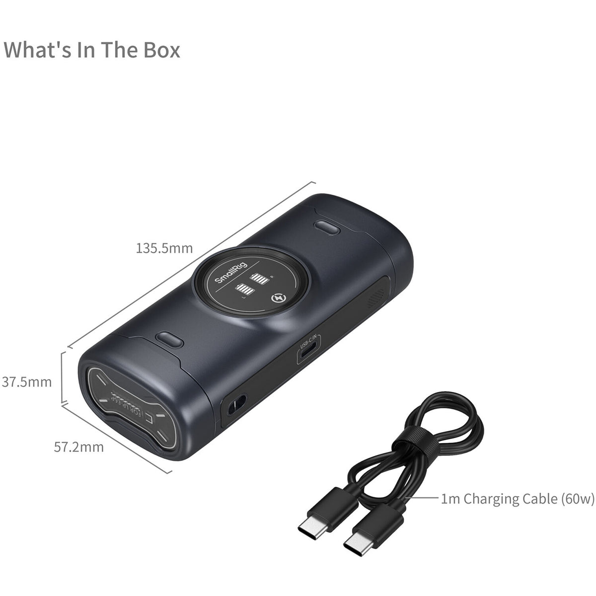 Cargador SmallRig LP-E6P Portable 2 bahías Case - en uso