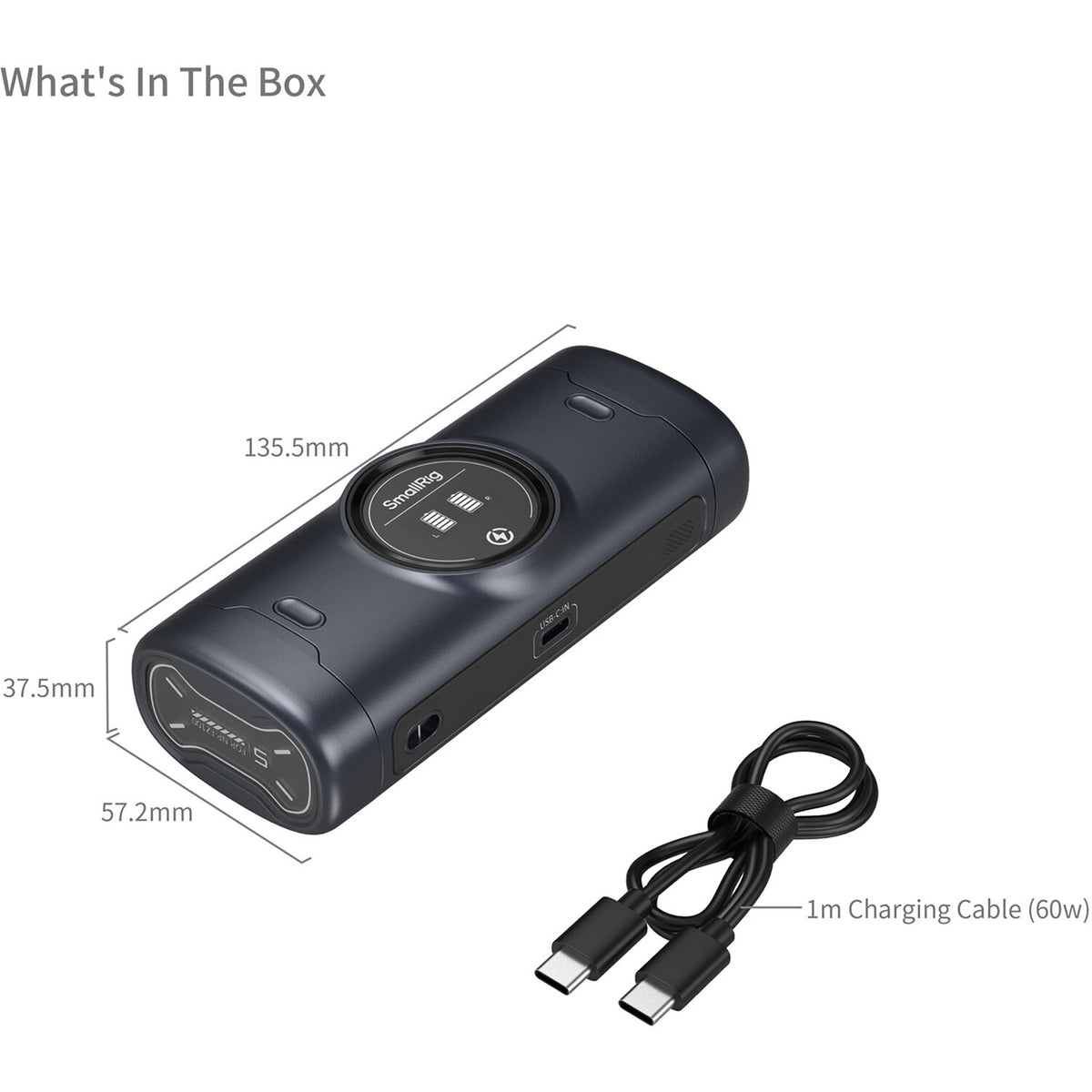 Cargador SmallRig NP-FZ100 Portable 2 bahías Case - en uso