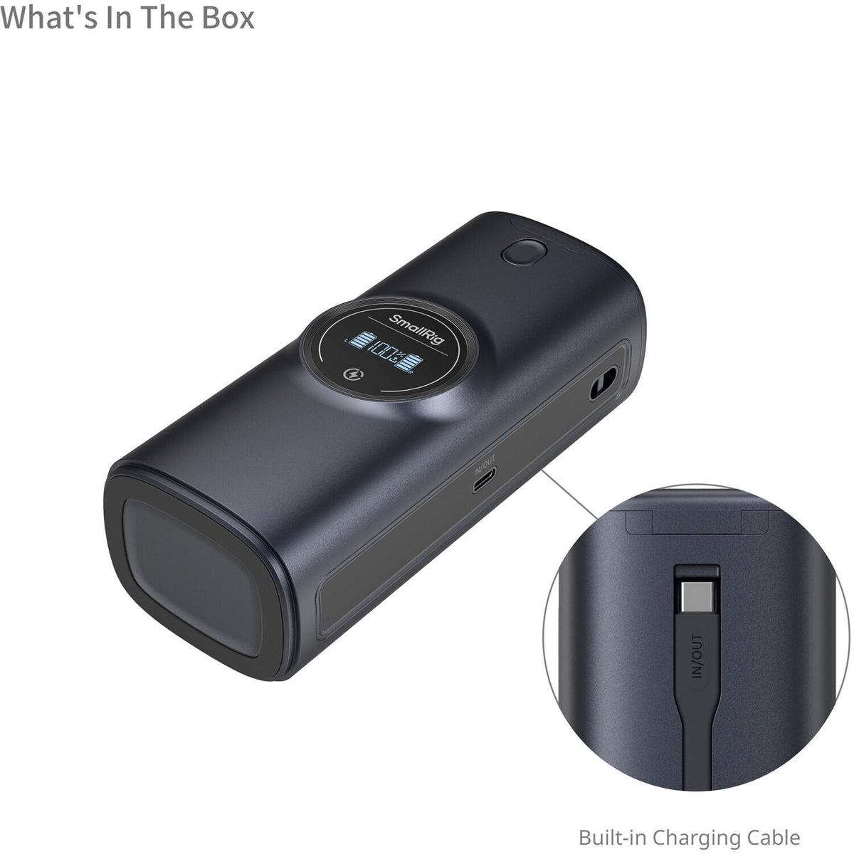 Cargador SmallRig NP-FZ100 Power Bank 2 bahías Case - en uso