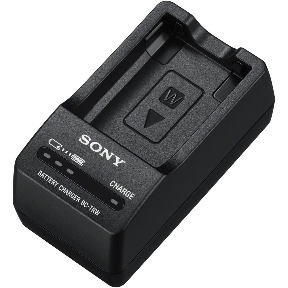 Cargador Sony BC-TRW W Series (Negro) - vista frontal