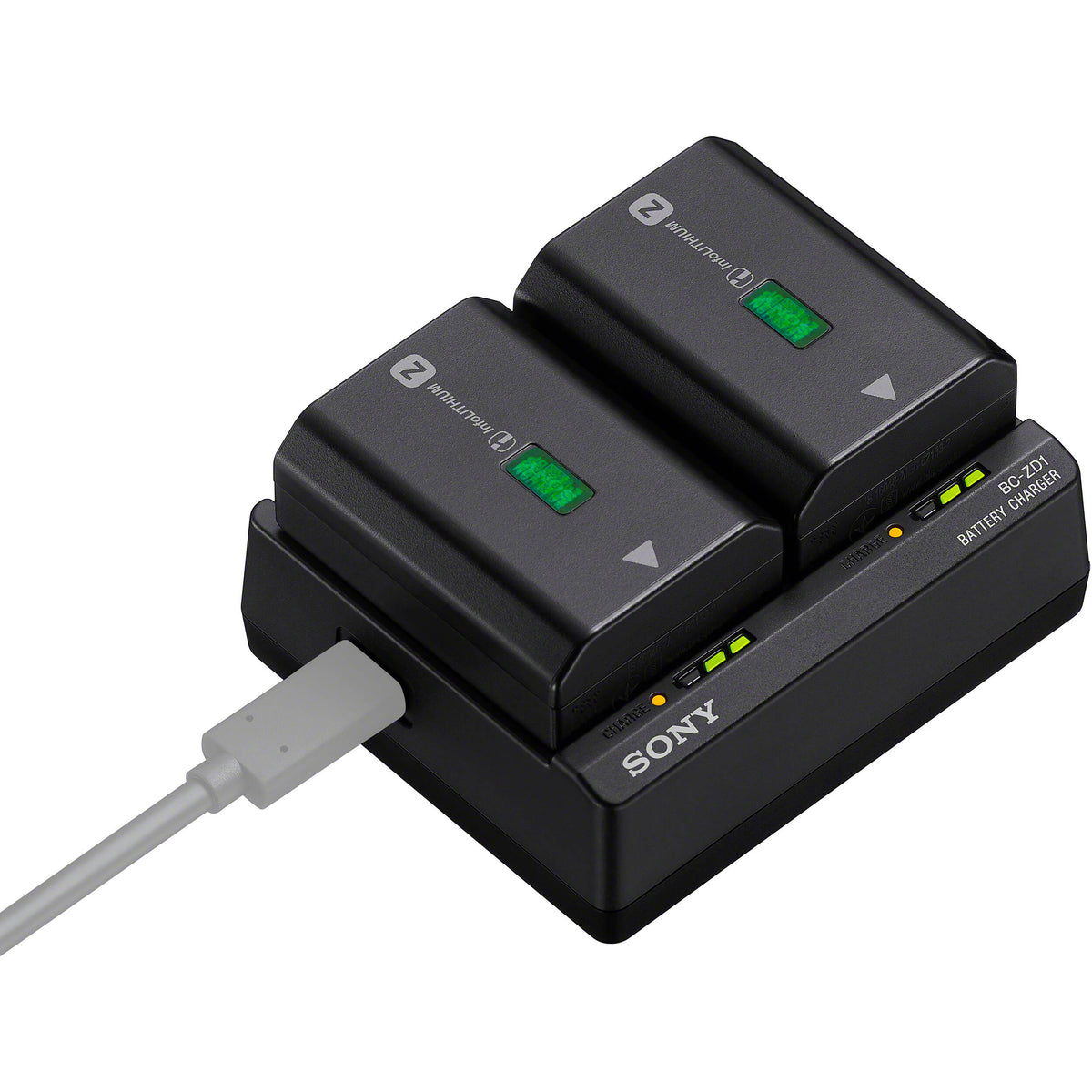 Cargador Sony BC-ZD1 Dual- para NP-FZ100 - vista lateral