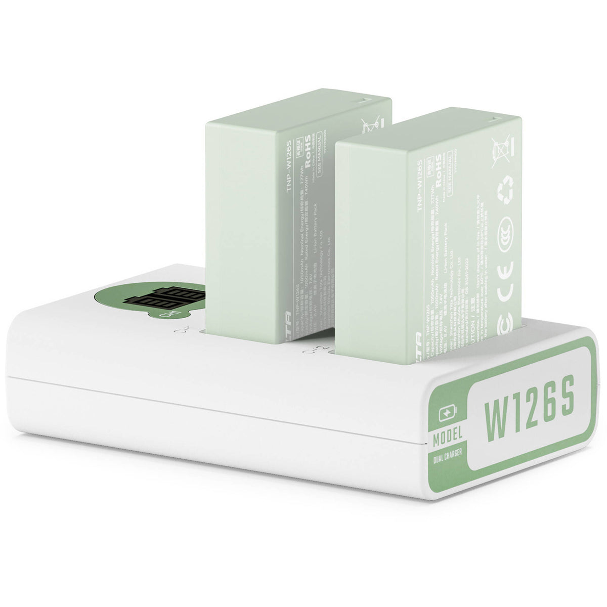 Cargador Tilta 2-Channel para NP-W126S (Ash Green) - vista principal