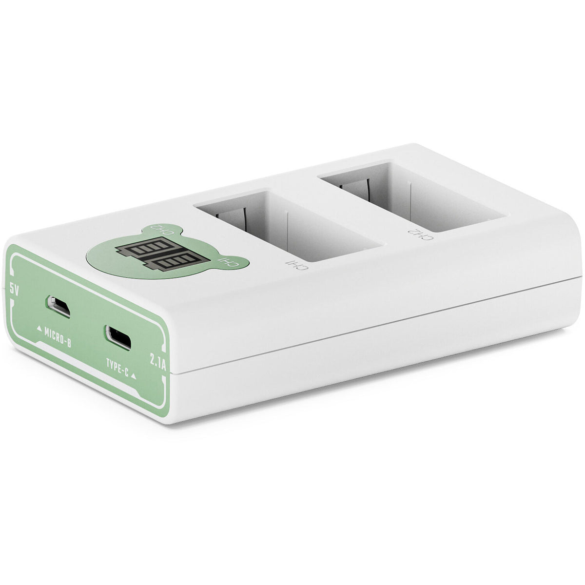Cargador Tilta 2-Channel para NP-W126S (Ash Green) - vista trasera