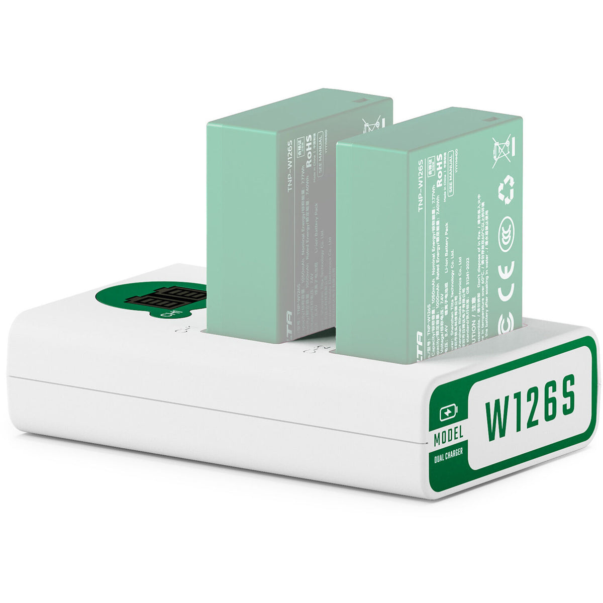 Cargador Tilta 2-Channel para NP-W126S (Forest Green) - vista principal