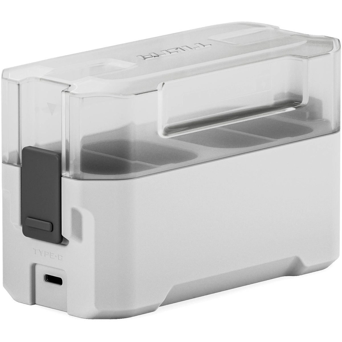 Cargador Tilta Portable Charging Station para LP-E6 (Off-White) - vista trasera