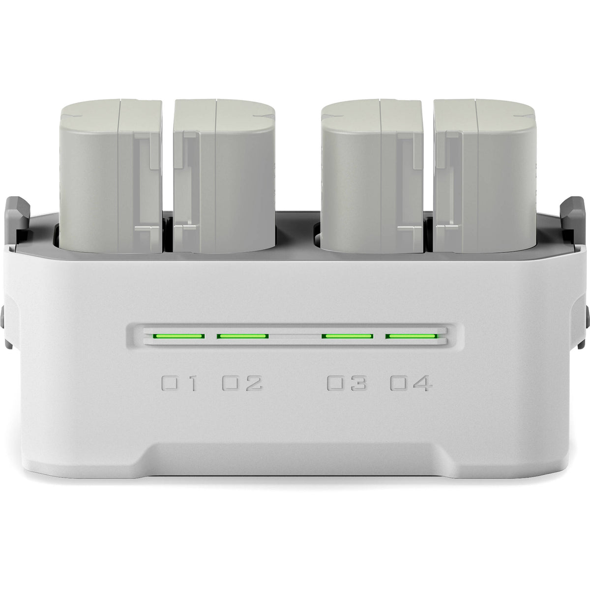 Cargador Tilta Portable Charging Station para LP-E6 (Off-White) - vista lateral