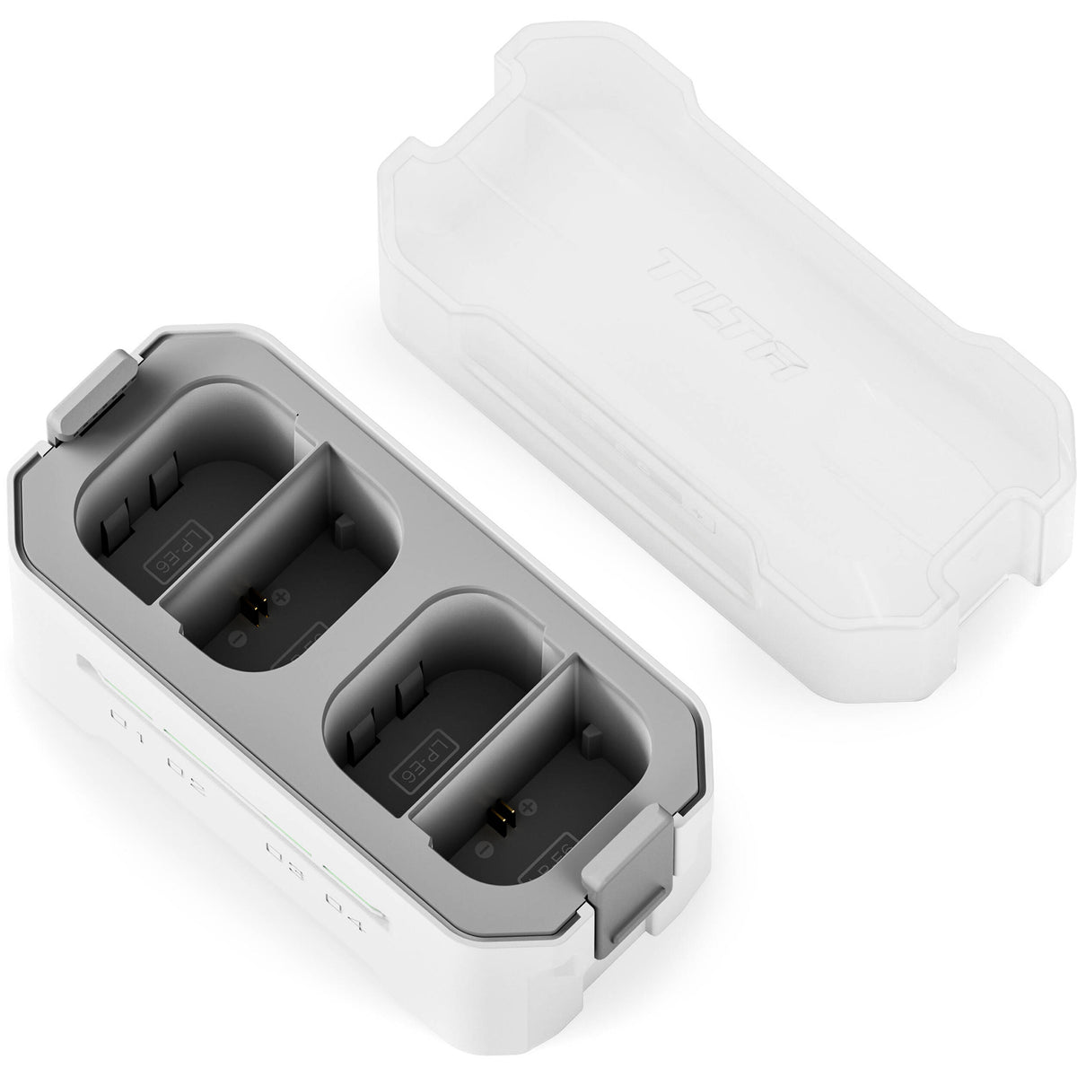 Cargador Tilta Portable Charging Station para LP-E6 (Off-White) - detalle