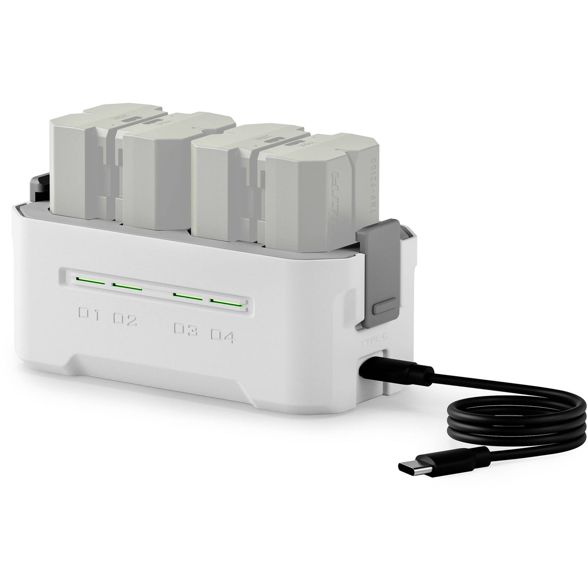 Cargador Tilta Portable Charging Station para NP-FZ100 (Off-White) - vista lateral