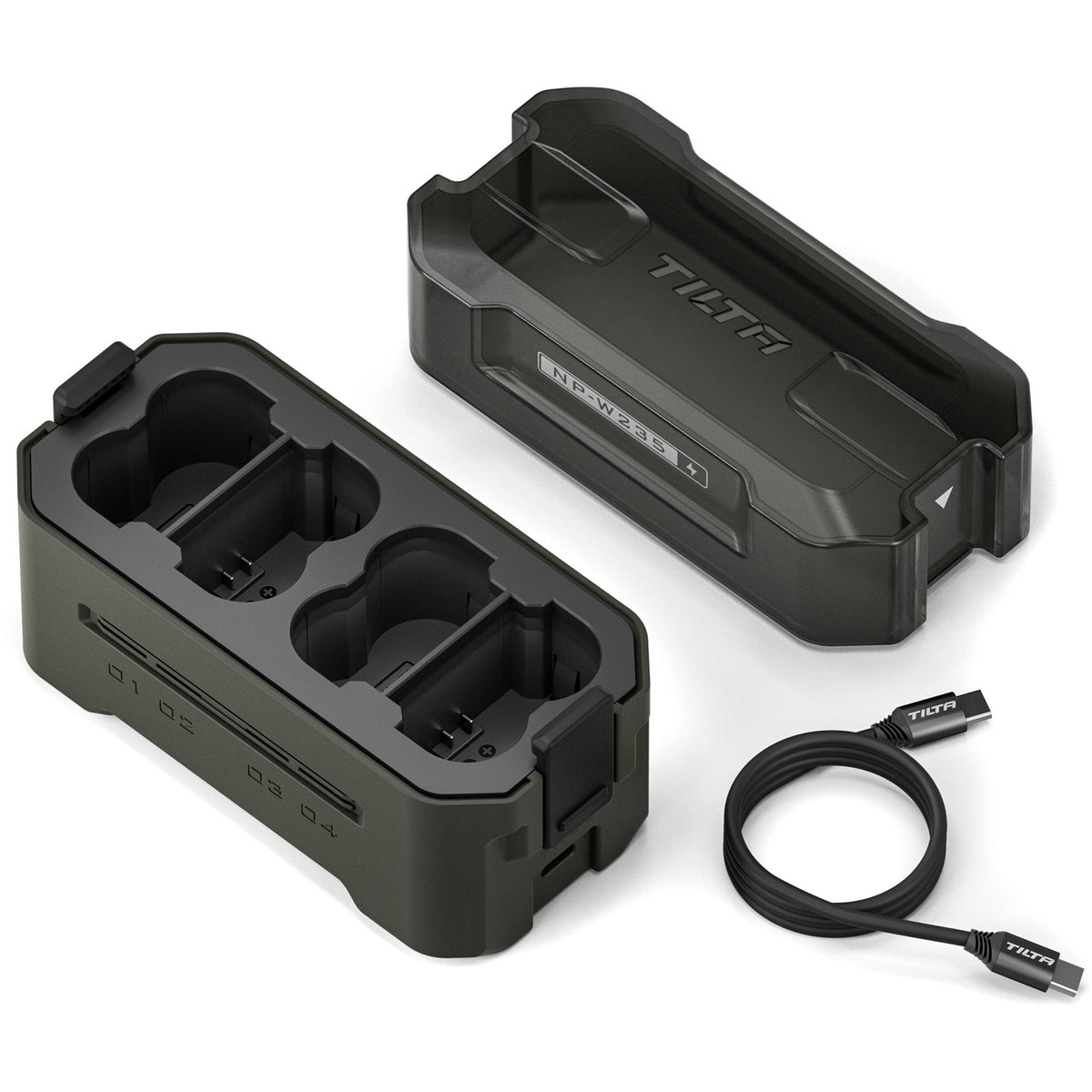 Cargador Tilta Portable Charging Station para NP-W235 - vista lateral