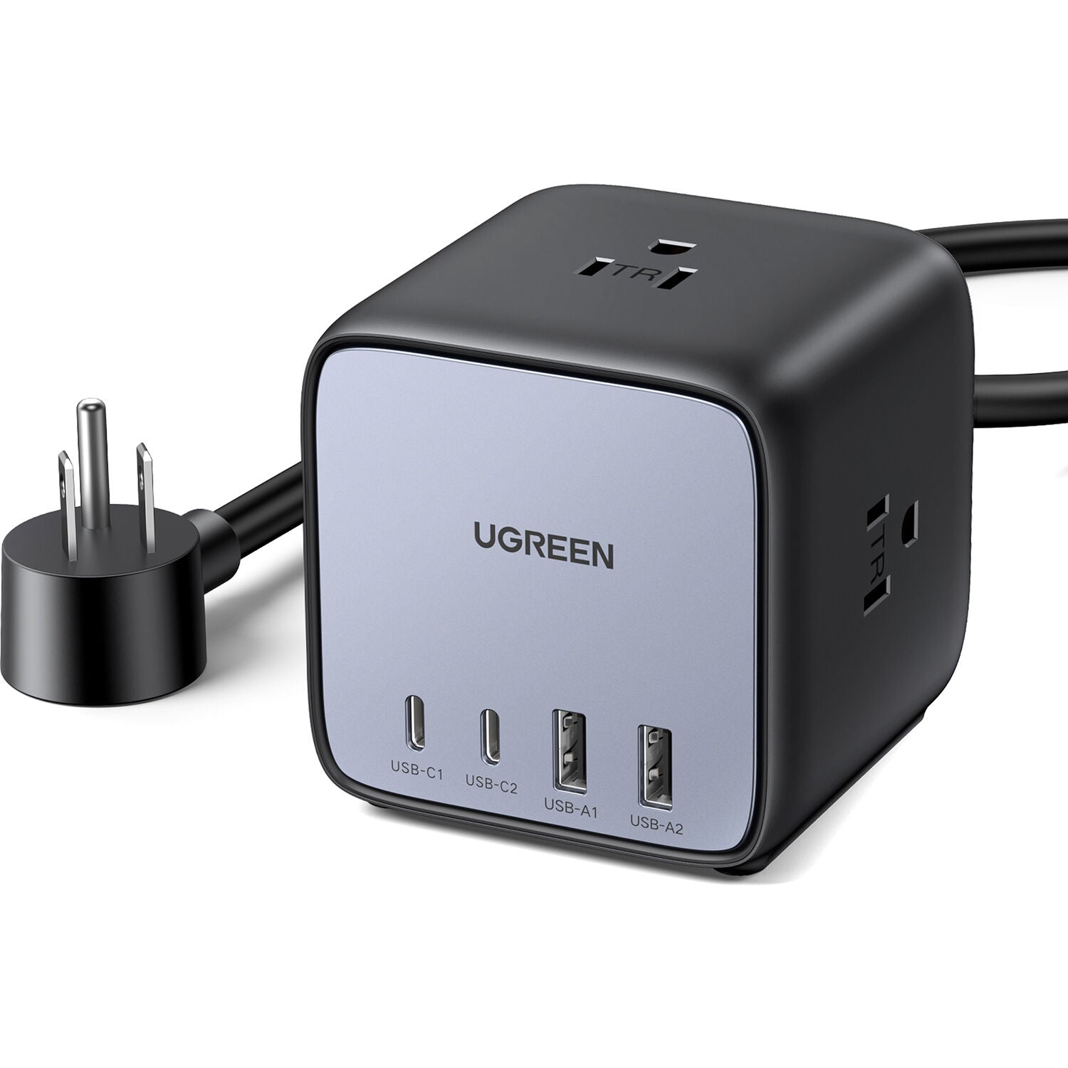 Cargador UGREEN 65W GaN 7 en 1 Cubo con 3 Tomacorrientes y 4 USB - vista principal