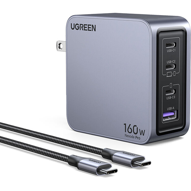 Cargador UGREEN Nexode Pro 160W GaN 4 Puertos USB-C y USB-A - vista principal