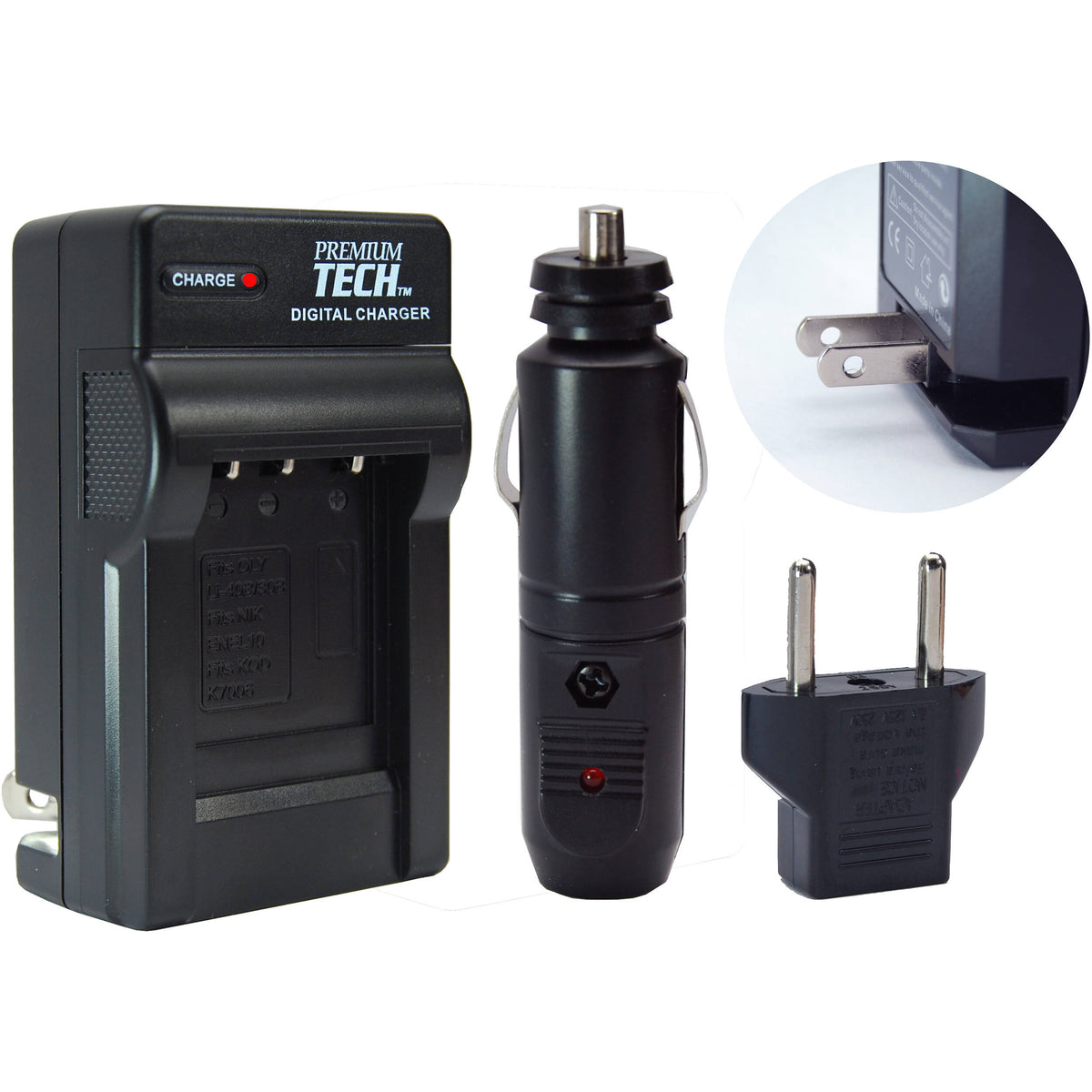 Cargador Vidpro PT-103 para EN-EL25 - vista frontal