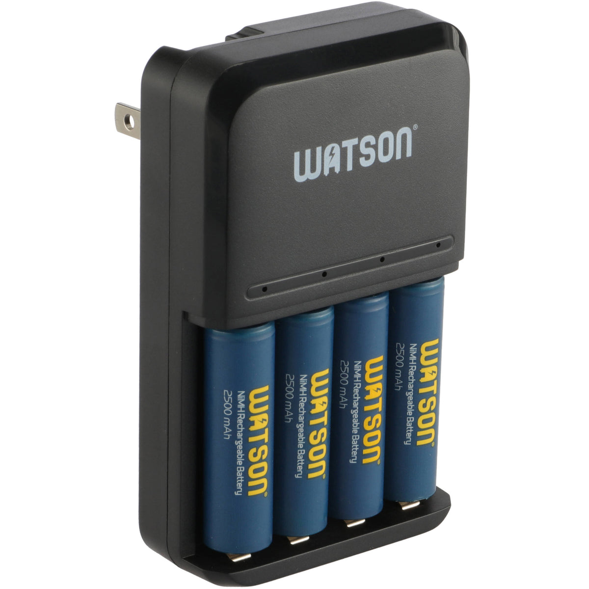 Cargador Watson 4 bahías para AA/AAA con 4-Pack AA NiMH recargables - vista principal