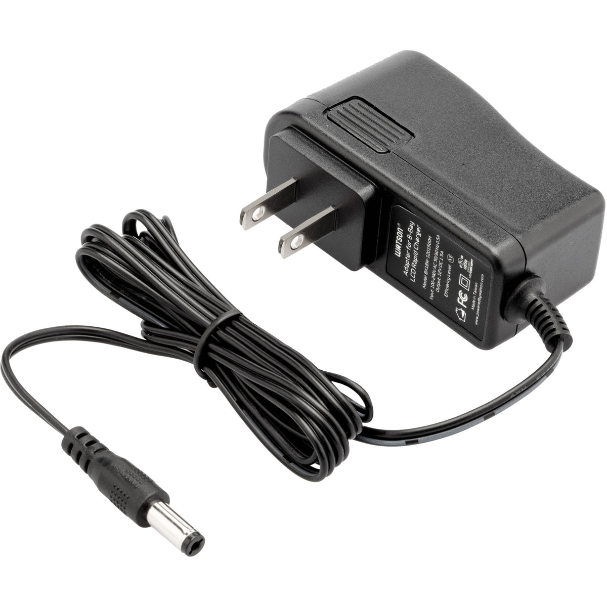 Cargador Watson 8 bahías rápido para AA / AAA NiMH o NiCd recargables - vista trasera