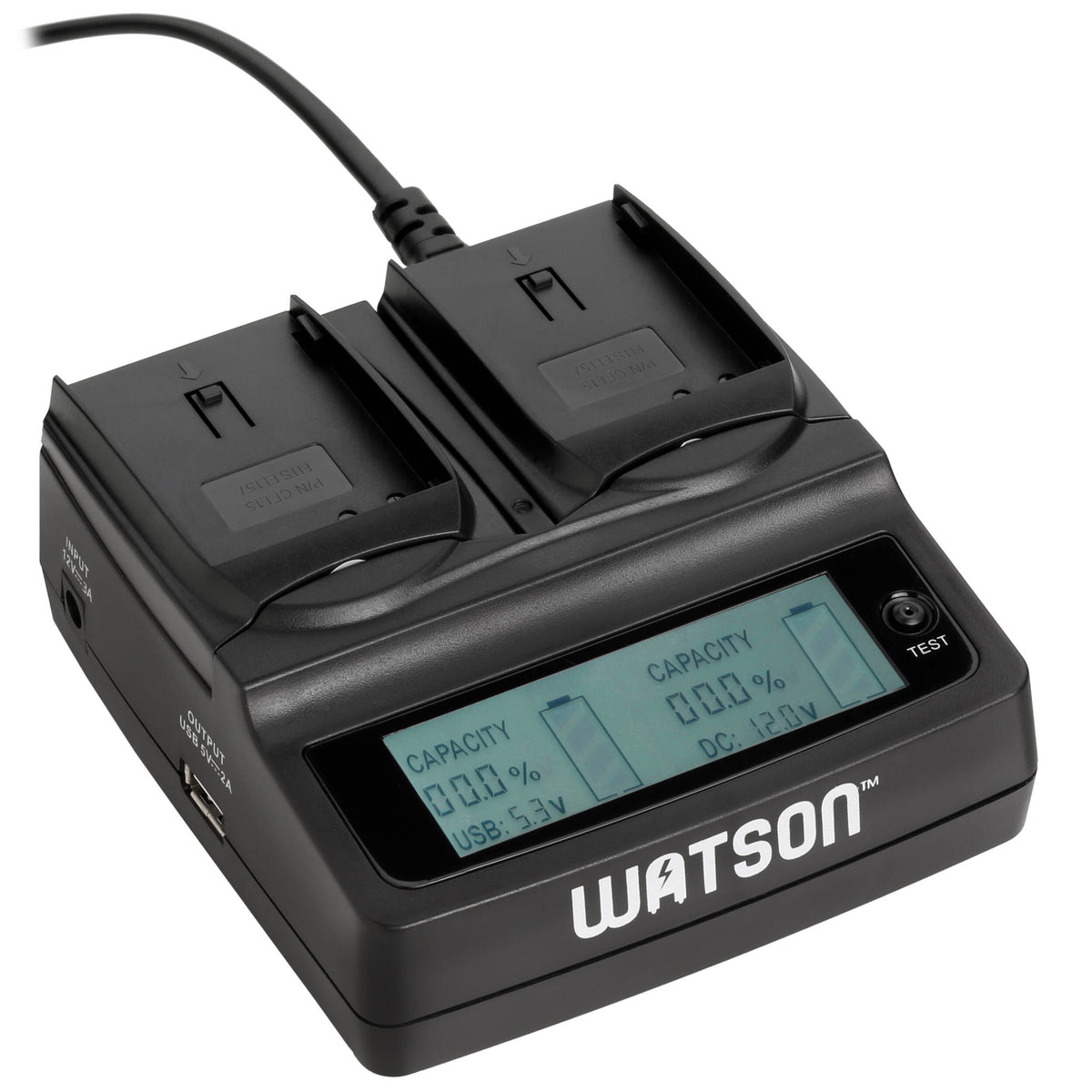 Cargador Watson Duo LCD con Two EN-EL15 Plates - vista principal