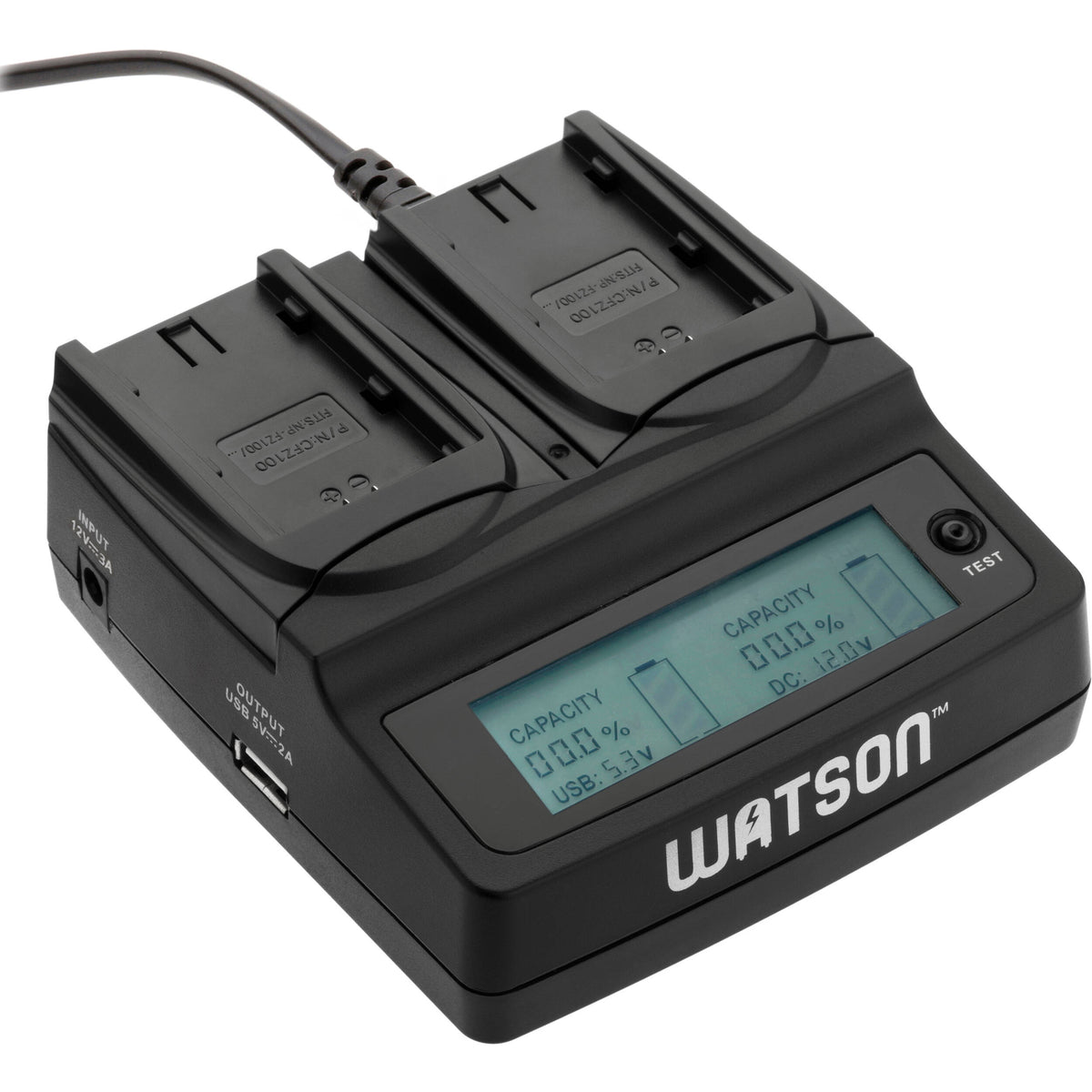 Cargador Watson Duo LCD con Two NP-FZ100 Plates - vista principal