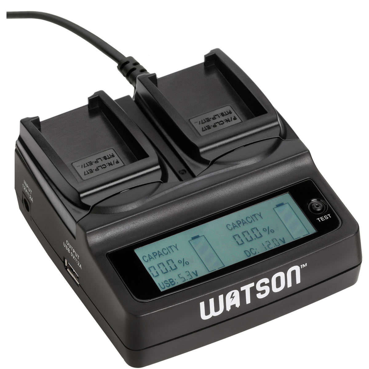 Cargador Watson Duo LCD para Canon LP-E17 recargables - vista principal