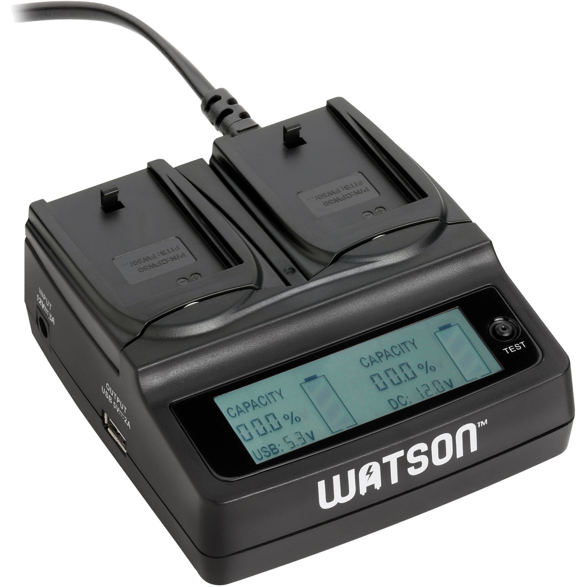 Cargador Watson Duo LCD para Sony NP-FW50 recargables - vista principal