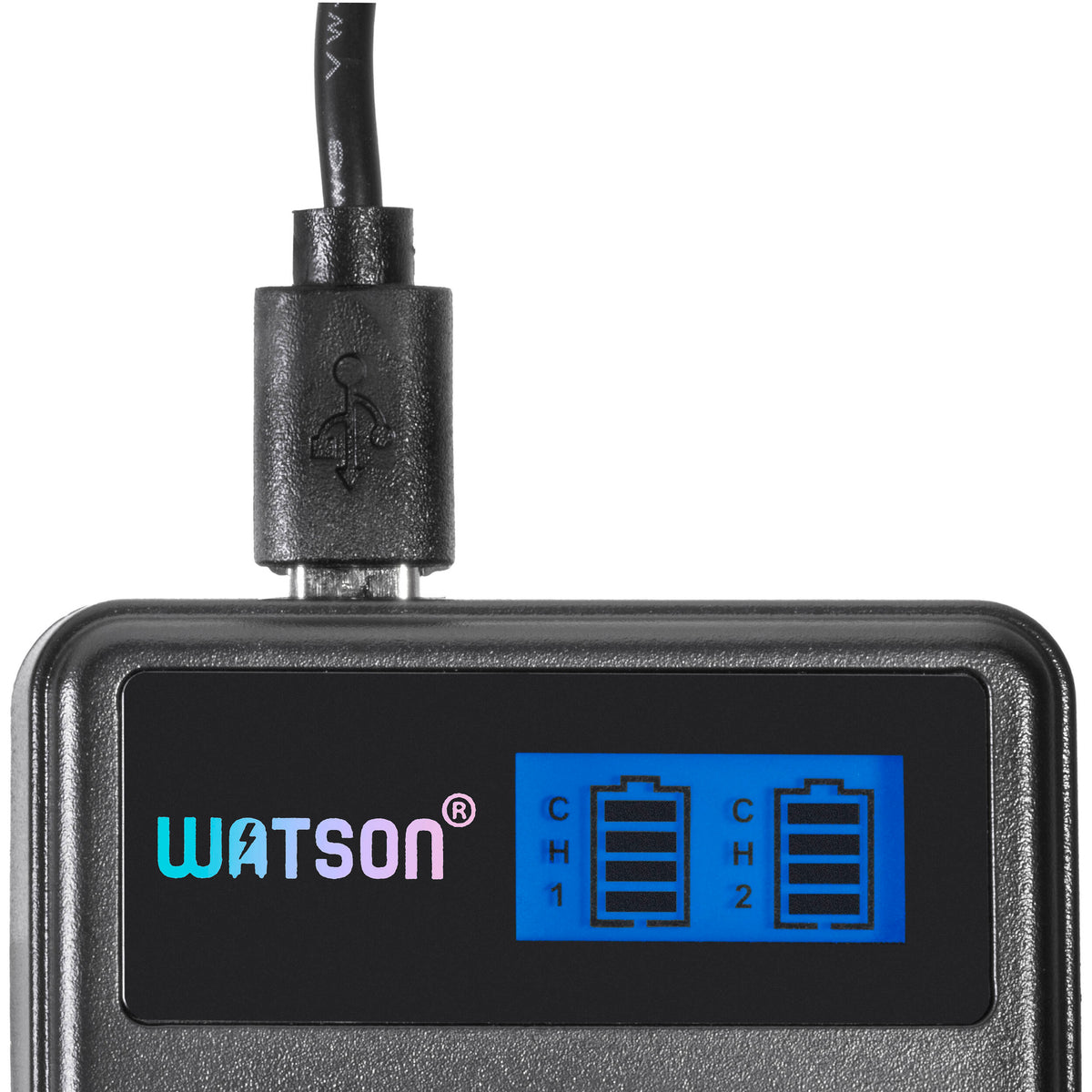 Cargador Watson Mini Duo para Canon NB-6L - vista lateral