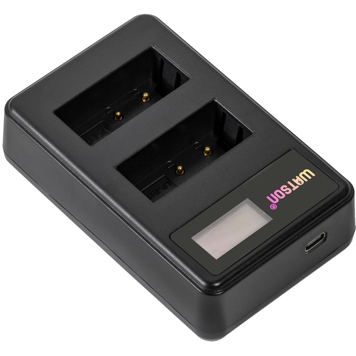 Cargador Watson Mini Duo USB-C para Canon LP-E17 - vista frontal