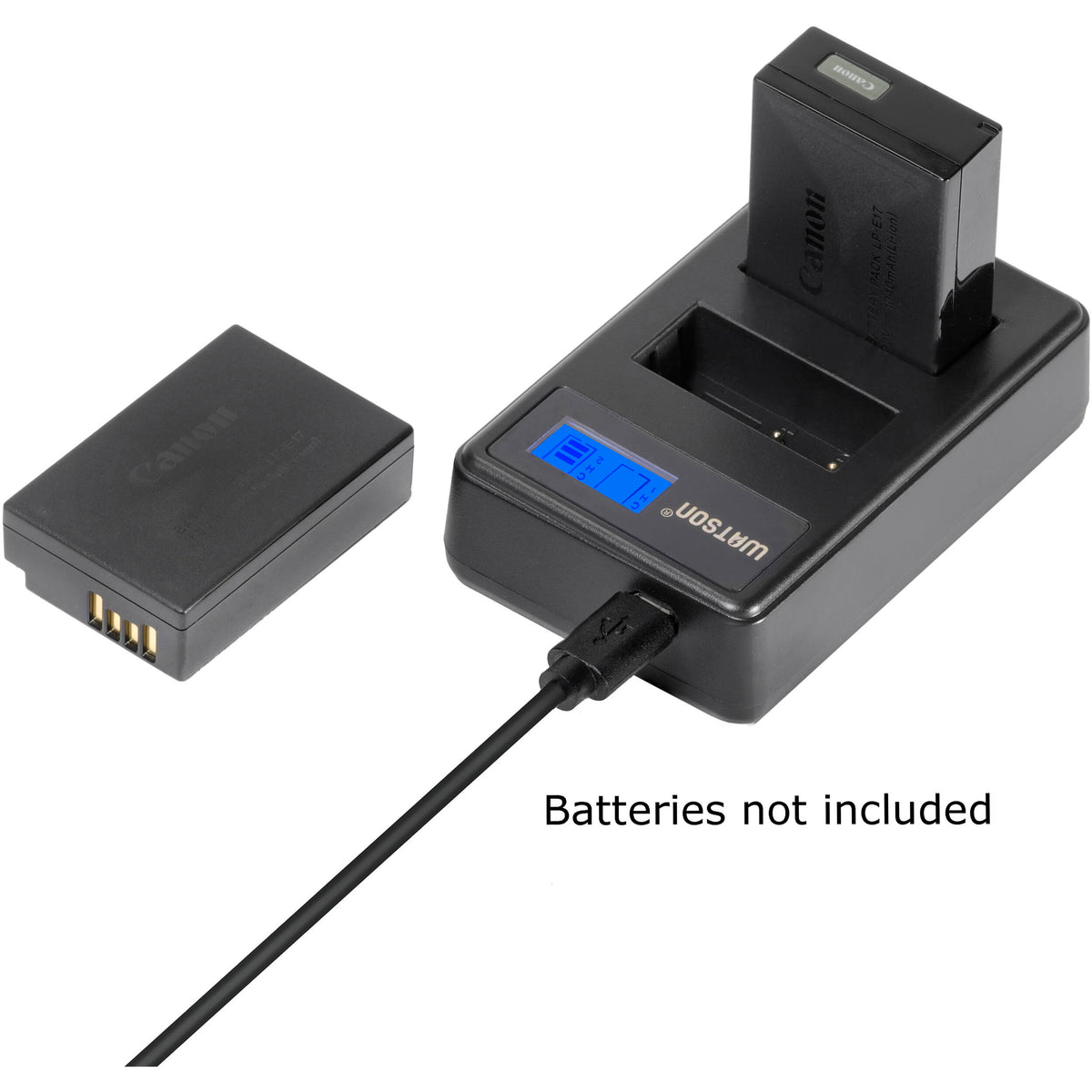 Cargador Watson Mini Duo USB-C para Canon LP-E17 - detalle