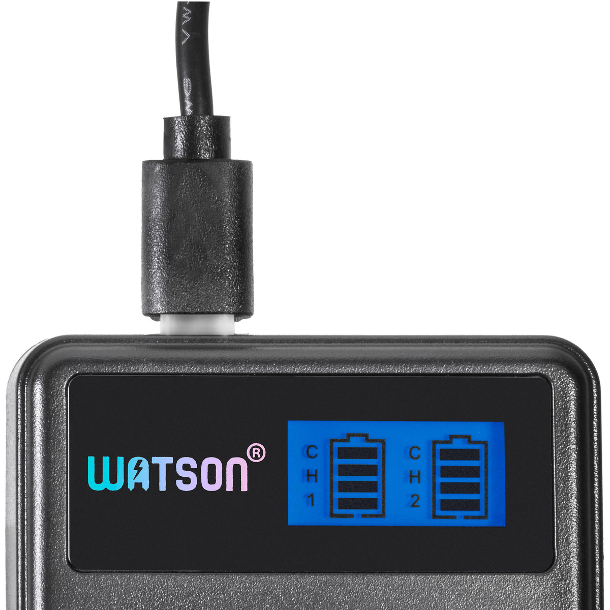 Cargador Watson Mini Duo USB-C para Nikon EN-EL14 - vista lateral