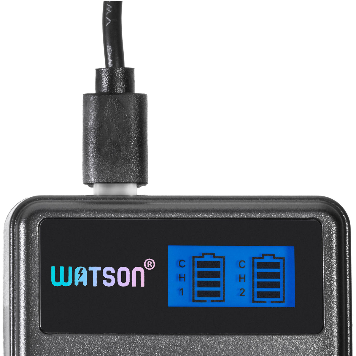 Cargador Watson Mini Duo USB-C para Nikon EN-EL15 - vista lateral